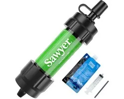 Thijox - Sawyer Mini PointONE waterfilter - Lichtgewicht outdoor waterfilter - Verwijdert 100% microplastic - 99,99999% bacteriën - Perfect voor campi