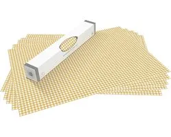 The Master Herbalist ONGESCENTED & WIPE CLEAN Ladevoeringen in een GERST GINGHAM Design - Perfect voor Keukenladen, planken, kasten en kasten