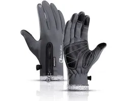 KYNCILOR Gants d'hiver Écran tactile résistant au vent et à Water Grijs M