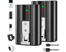 7200mAh Vervanging voor Ring Accu 2026 Met geüpgraded Chip, compatibel met Ring-Doorbell 2/3/4/3plus, Stick Up Cam (2e/3e Gen), Spotlight Cam Oplaadbare Batterij 2 stuks