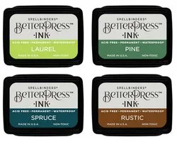 Spellbinders BetterPress Mini Stempelkussens - Woodlands - 4 st.
