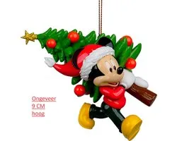 Kurt S. Adler kunststof kerstbal - disney mickey mouse kerstboom 9cm multi 1 stuks