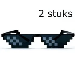 Thug Life bril - 2 stuks - Deal with it bril - 8 bits bril