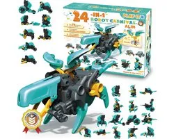 PLAY IT Alin le robot Kit de construction 24 en 1 - Jouets Éducatif Montessori