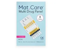 Mat Care Multi Drug Test - multidrugs test - AMP/BZO/COC/MET/OPI/THC - 8 testen