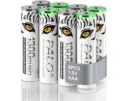 Oplaadbare Batterijen - AAA Pilzen - Apparaten Voeden - Constante 1.5V Output - 1300mWh Capaciteit