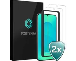 Protecteur d'écran adapté pour Samsung S25 Plus Protecteur d'écran avec cadre de montage en Glas trempé - Protecteur d'écran adapté pour Samsung Galaxy S25 Plus Protecteur d'écran avec cadre en Tempered Glass - 2 PACK