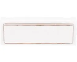 UNITEC 40791 Belknop Muur Montage Verlicht Naamplaat Wit