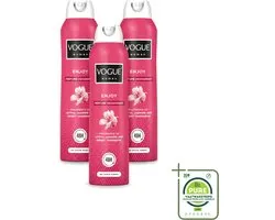 3 x Vogue Cosmetics - Enjoy - Parfum Deodorant - 150 ml - Grootverpakking - Parfum En Deodorant - Deodorant Spray - Geurbescherming - Zweetbescherming - Frisse Geur