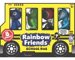 Rainbow Friends - Pack de 8 autobus École