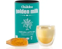 Chikko - Biologische Caffeïnevrije Koffievervanger - Kurkuma Latte Mix - 110 g