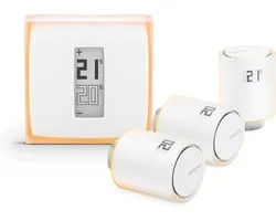 Netatmo - pack thermostat intelligent + 3 têtes thermostatiques intelligentes