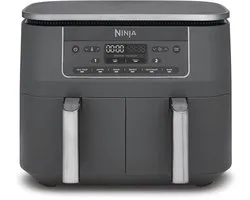Ninja Dubbele Airfryer XXL - 7.6 L - Nieuw 2026 Model - 40 tot 240 Graden - 2470 W Vermogen - Dual Zone Technologie - DZ300EU