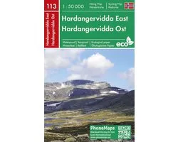Hardangervidda Ost, Wander - Radkarte 1 : 50 000