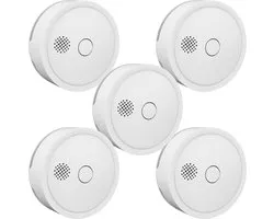 Aroha Home Rookmelder - Smart brandmelder met Matter over Thread - Compitabel met Google, Apple, Alexa, Home Assistent - Multipack 5 set