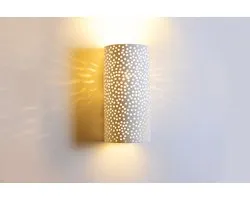 Integral wandlamp Veria decoratief overschilderbaar gips voor 1x lichtbron | E14 | Max 1X40W exclusief