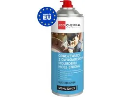 MoS2 STRONG Rust Remover 400ml - FABRIQUÉ EN UE - Antirouille Industriel - Très fort contre la corrosion