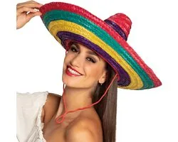 Boland - Sombrero Puebla multikleur Multi - 57-59 - Volwassenen - Unisex - Landen