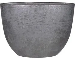 Planter Mira - Industrieel zwart - L50B20H36 cm