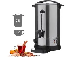 Bouilloire de mise en conserve AREBOS Bouilloire à vin chaud Bouilloire à vin chaud Bouilloire à eau Distributeur d'eau chaude 1650 W 20L