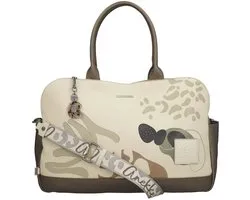 Anekke schoudertas shopper Sophia Gaia Shoulder Bag Multicolor beige