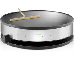 MMP® Pannenkoekenmaker - Pancake maker - Pannenkoek - Zwart, Roestvrij Staal - 36cm x 33cm x 10cm