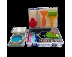 Diamant Schilderen Set - Kunst Benodigdheden - Creatief Bezig Zijn - Complete Opbergoplossing - 232 Delig - Multicolor