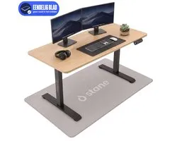 Stane Zit Sta Bureau Elektrisch Verstelbaar - Incl. Kabelgoot - 140 x 60 cm - Eiken