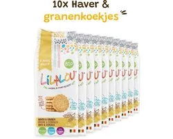 10x LilaLou Haver & granenkoekjes - Bio, vegan, lactose free & less sugars