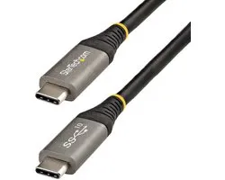 StarTech.com Câble USB C 10Gbps 1m - Certifié USB-IF - Câble USB 3.1/3.2 Gen 1 Type-C - Alimentation 100W (5A) Power Delivery, DP Alt Mode - Cordon USB C vers C - Charge/Synchronisation