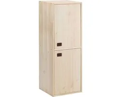 Astigarraga Élément mural avec portes - Pin PEFC - 105x37cm