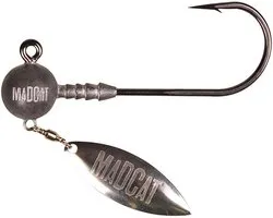 Madcat Jighead With Blade | Grijs | 40g | 2st