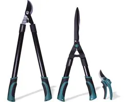 VONROC Sécateurs mis / la taille set - 3 pièces - Loppers, taille-haies et sécateurs