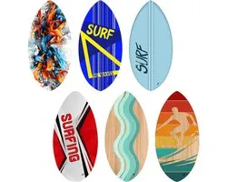 Twisk skimboard hout 105 cm - speelgoed surfplank voor kinderen.
