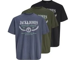 Jack & Jones Plus T-shirts Plus Size 3-pack T-shirts