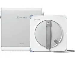 ECOVACS - WINBOT W2S OMNI - Automatische ruitenreinigingsrobot - ruitenreinigingsrobot met multifunctioneel station - slimme reiniging van rand tot rand met TruEdge™ - opladen bij gebruik - watersproeier met 3 koppen - beveiliging op 12 niveaus