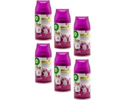 Airwick freshmatic Max Smooth Satin & Moon Lily - 6 x 250 ml - Navulling - Voordeelverpakking