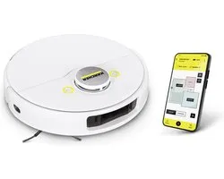 Kärcher RCV 5 Robotstofzuiger - met dweilfunctie - app-besturing - LiDAR-lasernavigatie - dubbele laser en AI mapping - ruimte en obstakeldetectie - 5000 Pa - 120 min looptijd - voor harde vloeren en tapijten