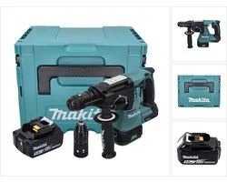 Makita DHR 243 T1J perceuse-visseuse sans fil 18 V 2,0 J SDS plus Brushless + 1x batterie 5,0 Ah + Makpac - sans chargeur