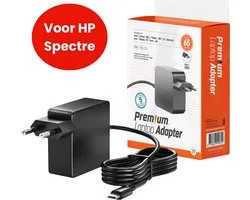 65W USB-C Laptop oplader voor HP Spectre – Alle modellen vanaf 2017 – Kabel + Adapter