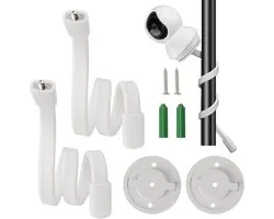 2 stuks babymonitorhouder, camerahouder, compatibel met TP-Link Tapo Pan/Tilt C200/C210/C211/C212/C220/C225, voor flexibele beveiligingscamera, installatie zonder boren
