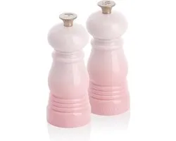 Le Creuset Mini Peper- en zoutset - Shell Pink - 12 cm