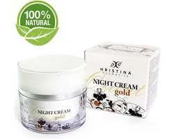 Nacht Creme Bio Gold - Goud Anti-Age Met Jojoba, Collageen & Elastine - 50ml