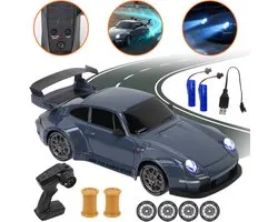 Voiture RC de drift - Véhicule télécommandé à l'échelle 1:24 - 2,4 GHz 4WD Voitures RC rapides - Cadeau jouet de sport de course pour enfants
