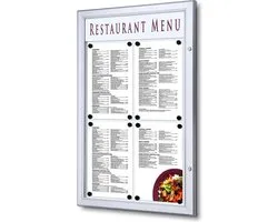 Panneau de menu Plein air Logo 4 X A4 Portrait - SCZ4XA4