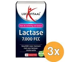 3x Lucovitaal Lactase 7.000 FCC (60 tabletten)