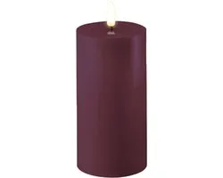 DELUXE HOMEART LED CANDLE REAL FLAME VIOLET Ø7.5CM x 15CM