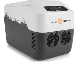 PEME Go Elektrische Koelbox, 27.6 liter, 12V, 220/230 Volt AC/DC, Aansluiting voor Auto en Camping, thermo-elektrisch Frigobox - Zwart-wit