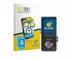 BROTECT - Screenprotector voor TC Electronic POLYTUNE 3 Noir - Folie Beschermfolie transparant 6 Stuks