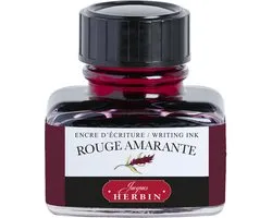 Jacques Herbin Vulpen inkt - Inktfles - Rouge Amarante - 30 ml - Rood